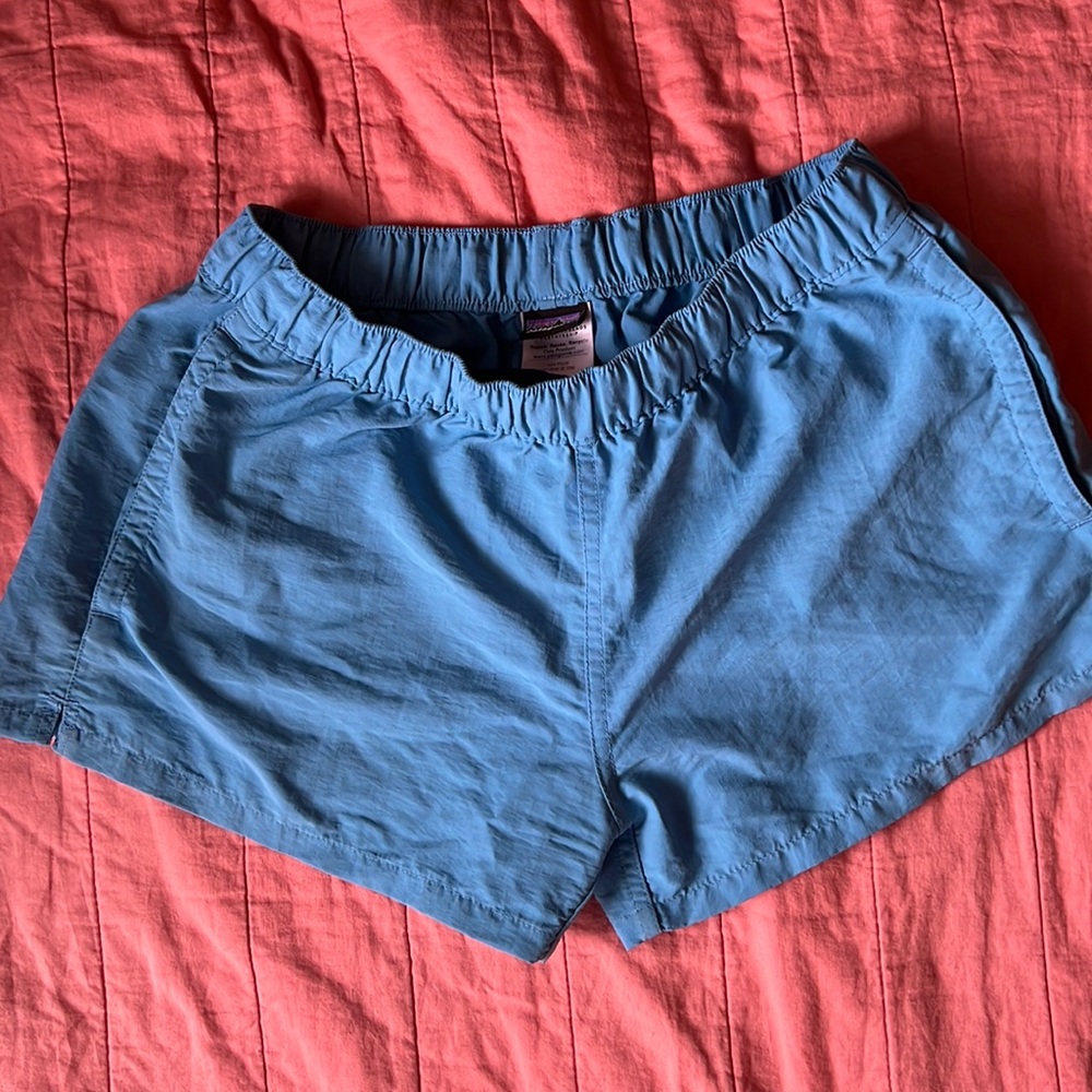 Blue Patagonia Baggies 3.5 shorts